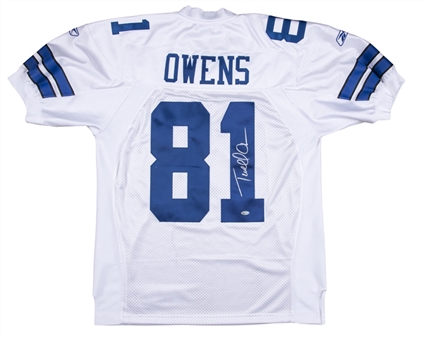 Terrell Owens Signed Dallas Cowboys Pro Cut Home Jersey (Steiner)
